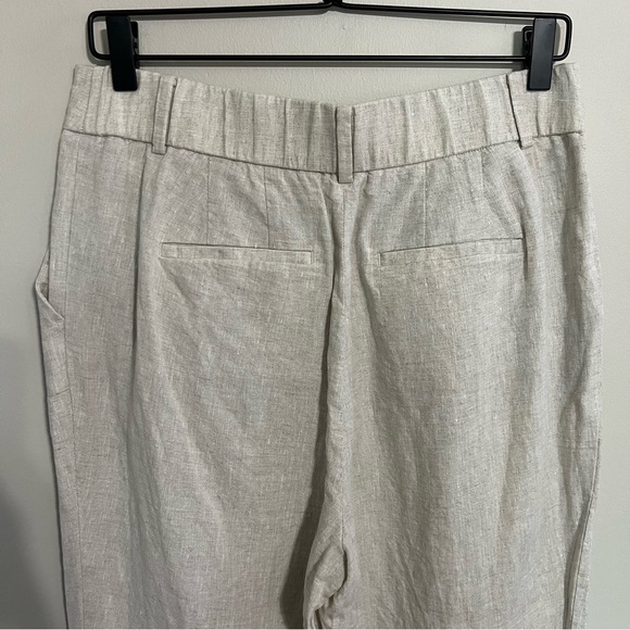 Talbots Bristol Crop Linen Pant size 8 - Picture 7 of 7